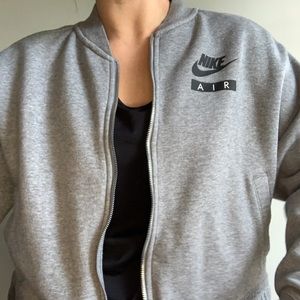 Nike Air Zipper Bomber Jacket Size M - Grey
